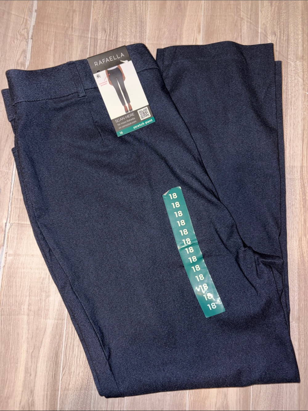 Rafaella Men's Slim Straight Pants - Dark Navy